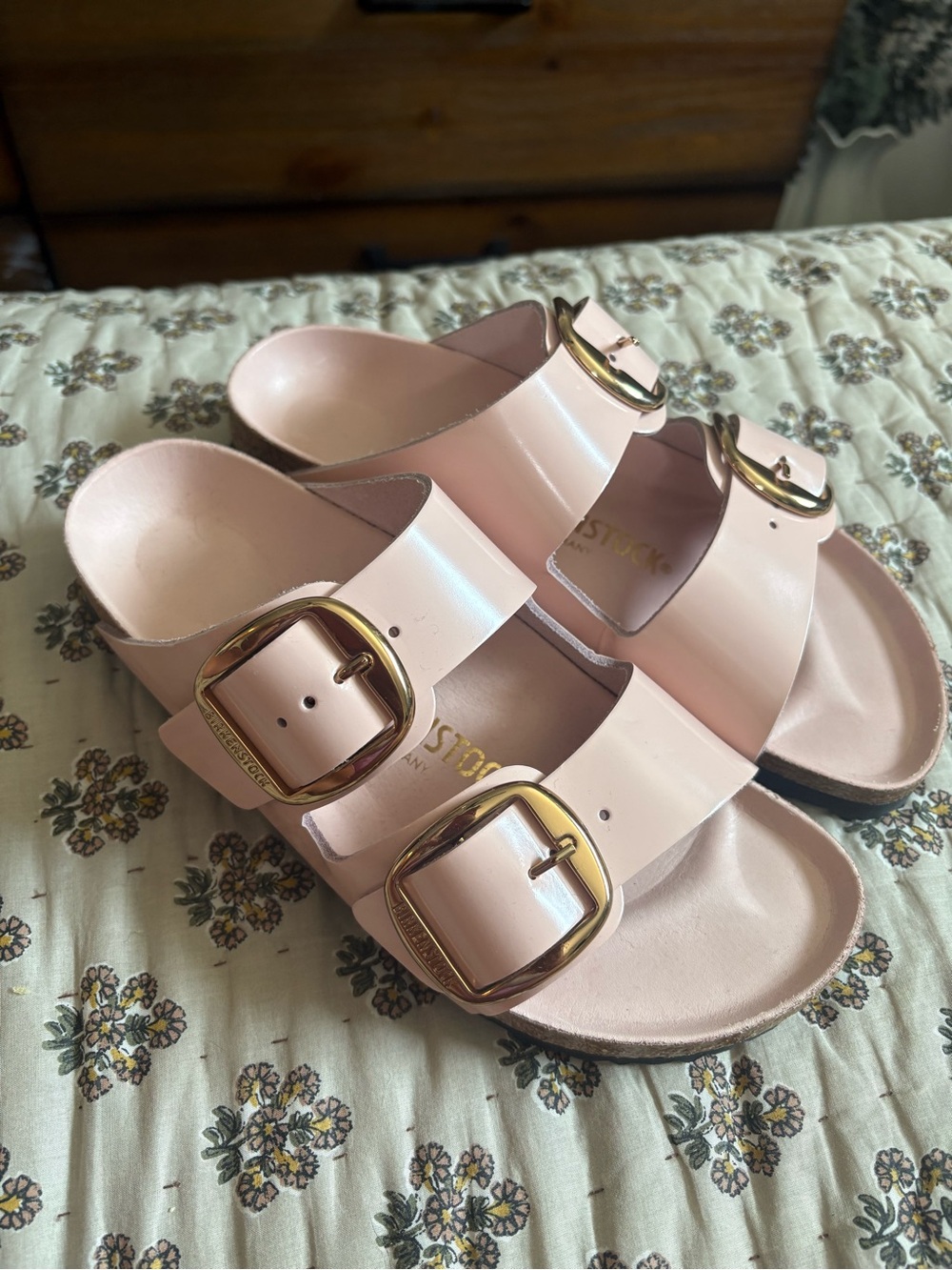 Birkenstock Arizona Big Buckle Light Rose Pink Women’s size 37 Boho Chic